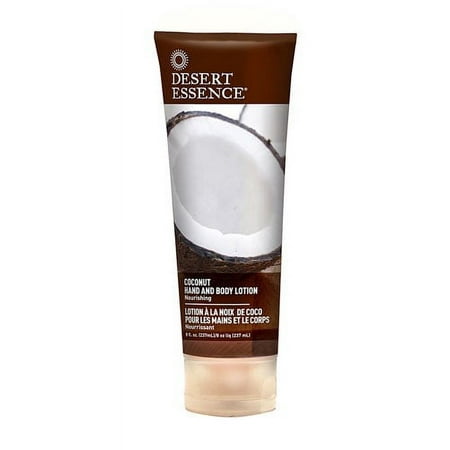 Desert Essence Hand & Body Lotion, Coconut, 8 fl oz (237 ml)