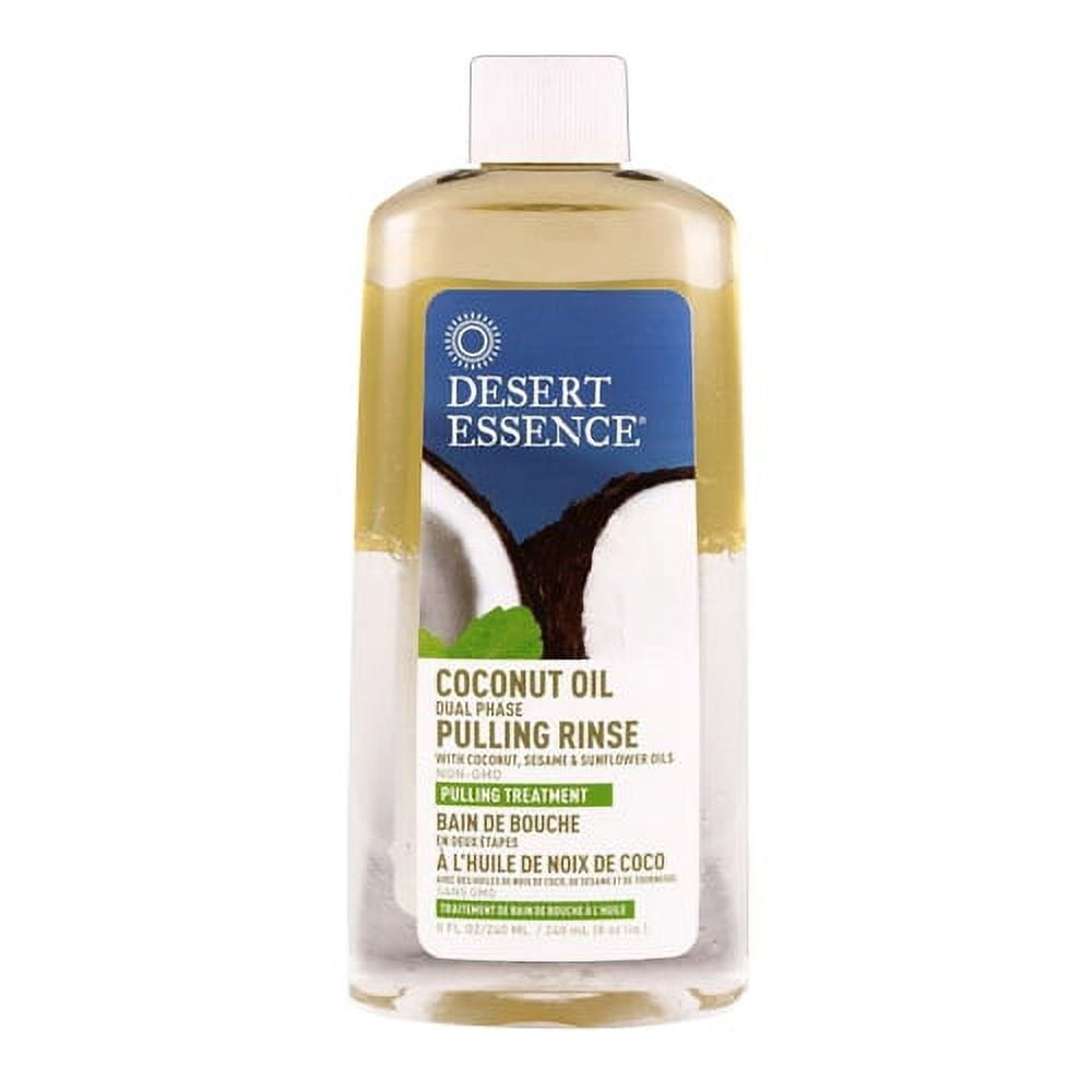 Desert Essence Coconut Oil Dual Phase Pulling Rinse - 8 Fl Ounce