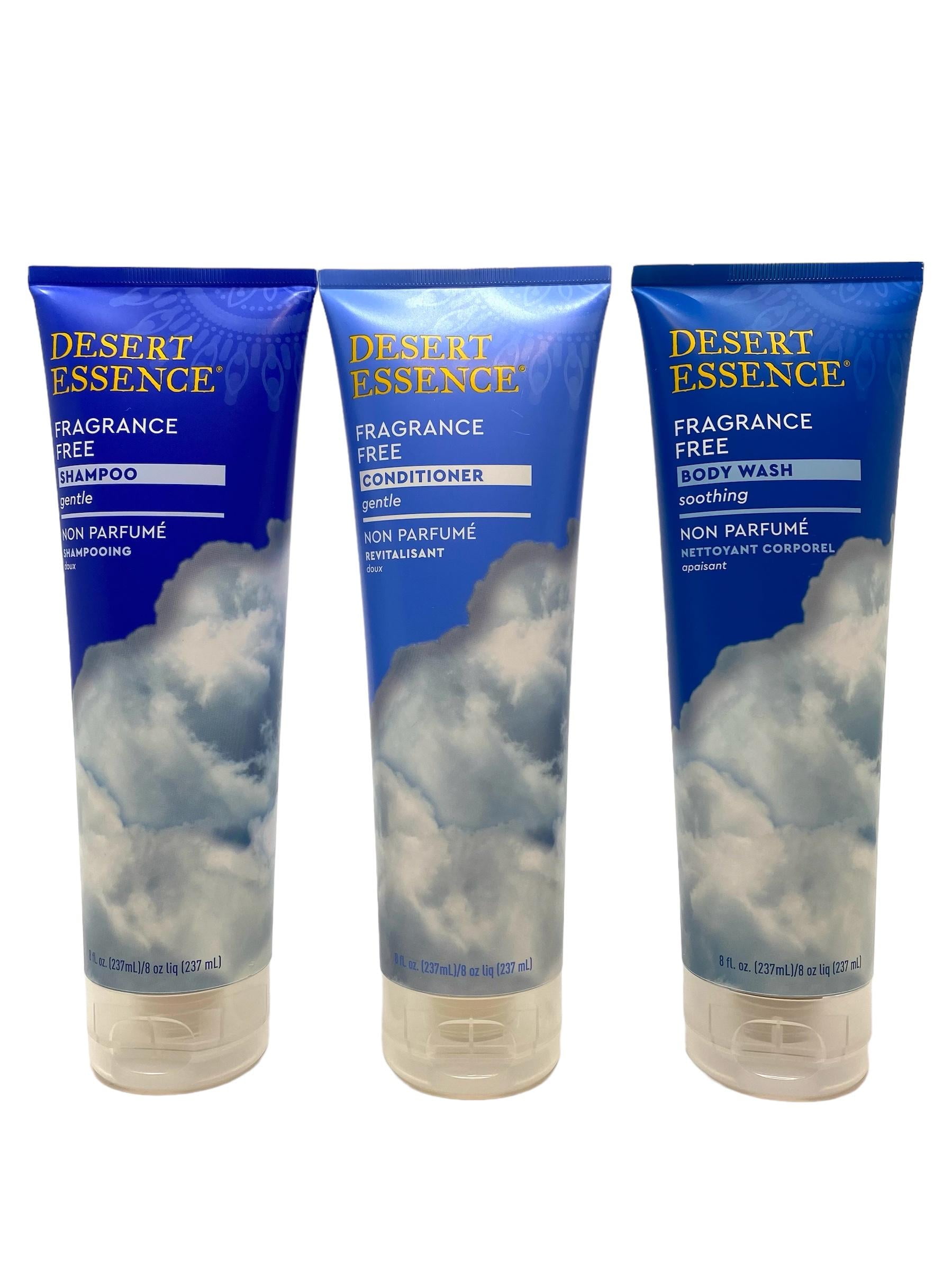Desert Essence Fragrance Free Bundle Shampoo Conditioner and Body Desert Essence Fragrance Free Bundle Shampoo Conditioner and Body