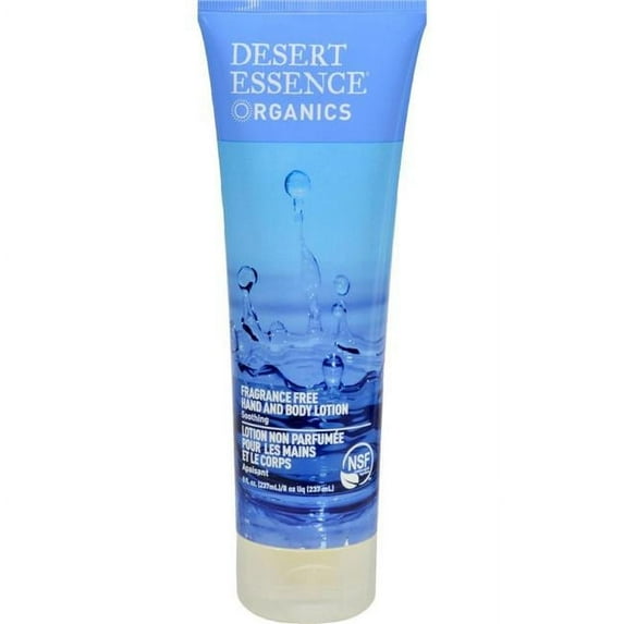 Desert Essence Organics Unscented Hand & Body Lotion 8 oz Liquid