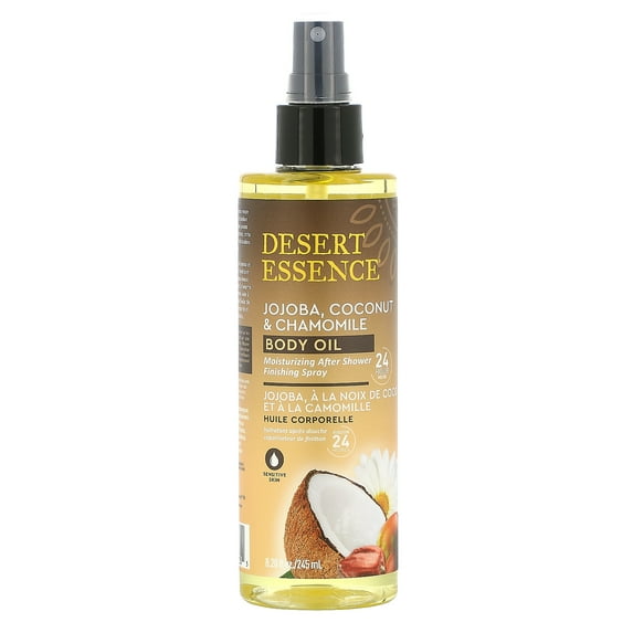 Desert Essence Jojoba, Coconut & Chamomile Body Oil Spray 8.28 fl oz Spray