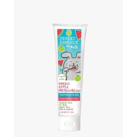 Desert Essence Kid's Toothpaste Gel Green Apple Watermelon 4.7oz