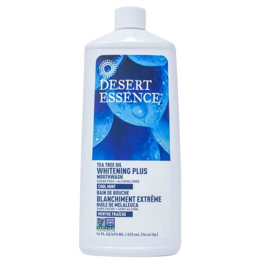 Desert Essence Mouthwash, Tea Tree Oil, Whitening Plus - 6 x 16 floz