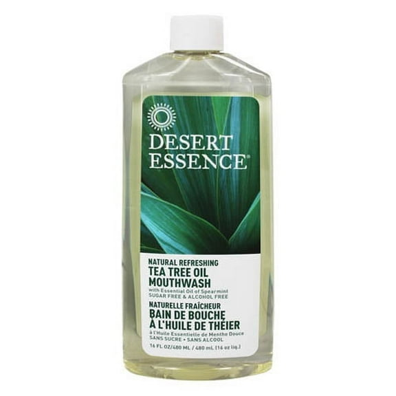 Desert Essence Natural Refreshing Tea Tree Oil Mouthwash - 16 Oz, 2 Pack