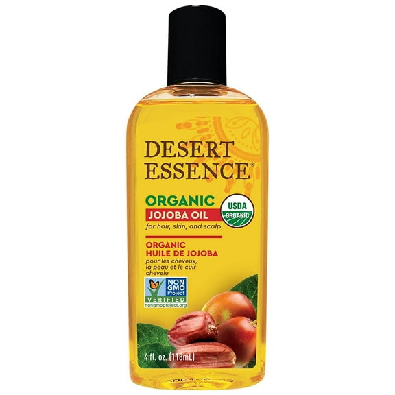 Desert Essence Organics Jojoba Oil 4 fl oz Pack of 4