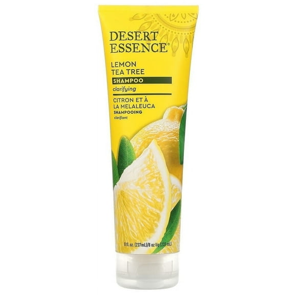 Desert Essence, Shampoo, Lemon Tea Tree, 8 fl oz Pack of 4