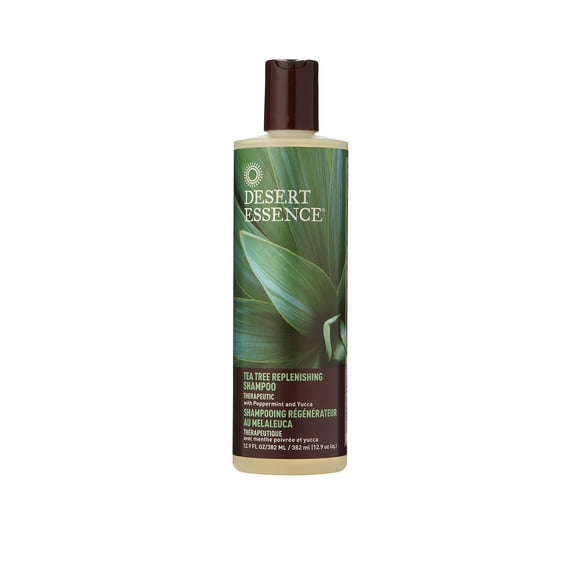 Desert Essence Shampoo, Tea Tree Replenishing Shampoo, 12.9 - Ounces (Pack of 3)