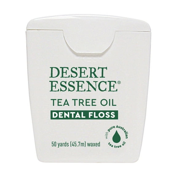 Desert Essence Tea Tree Oil Dental Floss, Waxed, 50 Yds (45.7 m)