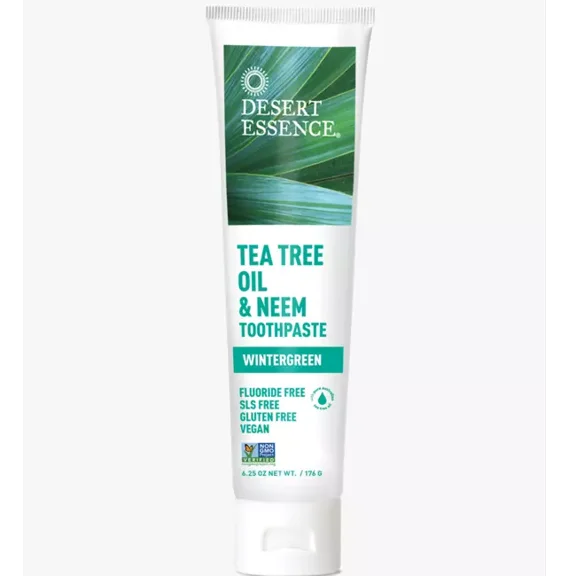 Desert Essence Tea Tree Oil & Neem Toothpaste - Wintergreen 6.25 oz Paste