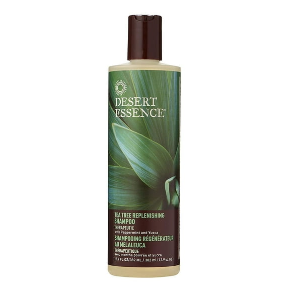 Desert Essence Tea Tree Replenishing Shampoo w/ Peppermint, 12.9 oz, 2-Pack