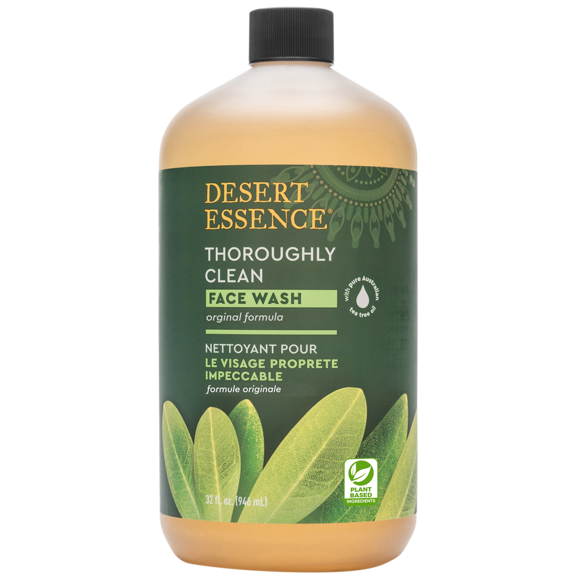 Thoroughly Clean Face Wash Tea Tree Oil By Desert Essence - 32 Ounces