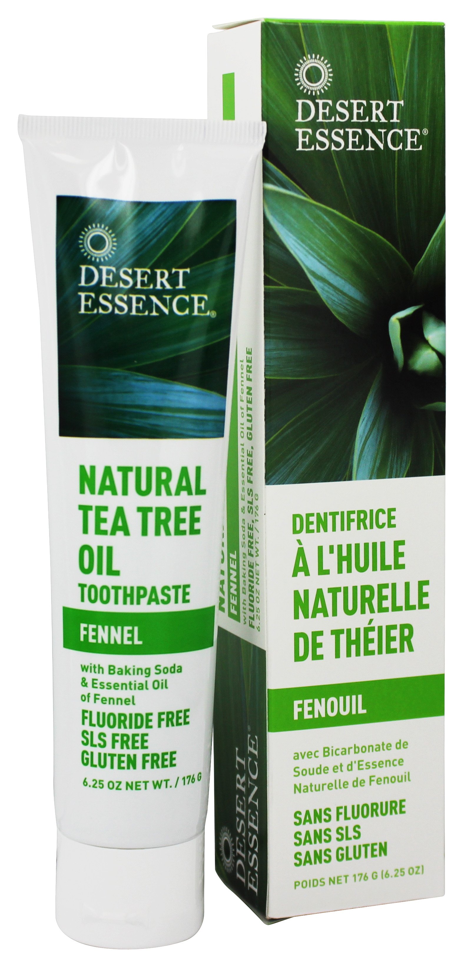 Desert Essence Toothpaste With Baking Soda, Wintergreen, 6.25 Oz, 6