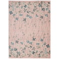thumbnail image 1 of Serene Contemporary Floral Pink 5'3" x 7'3" Area Rug, (5' x 7'), 1 of 6