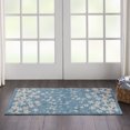 thumbnail image 1 of Desert Fields Contemporary Floral Turquoise 2' x 4' Area Rug, (2' x 4'), 1 of 7