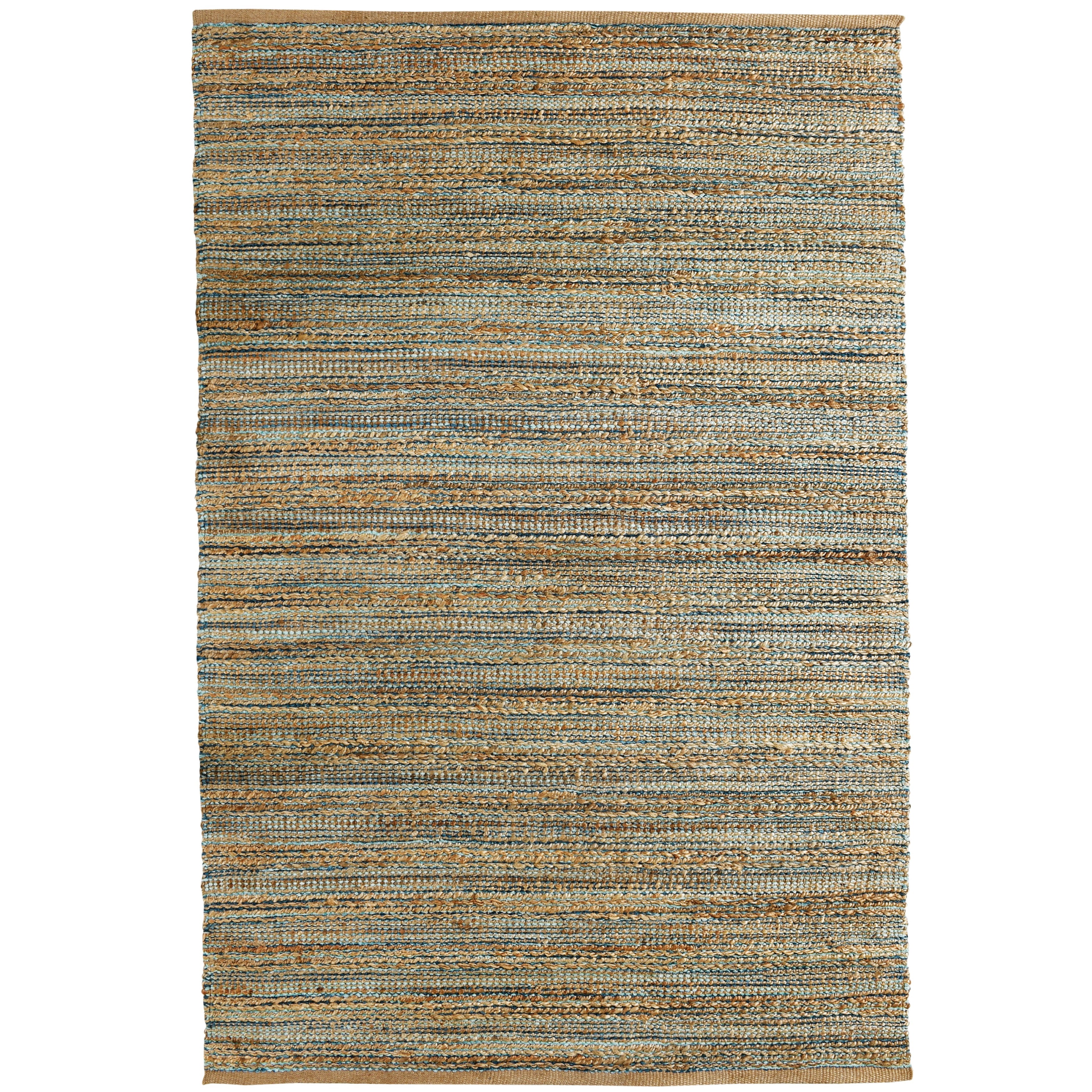 Desert Fields Contemporary Handwoven Natural Jute and Chenille Area Rug