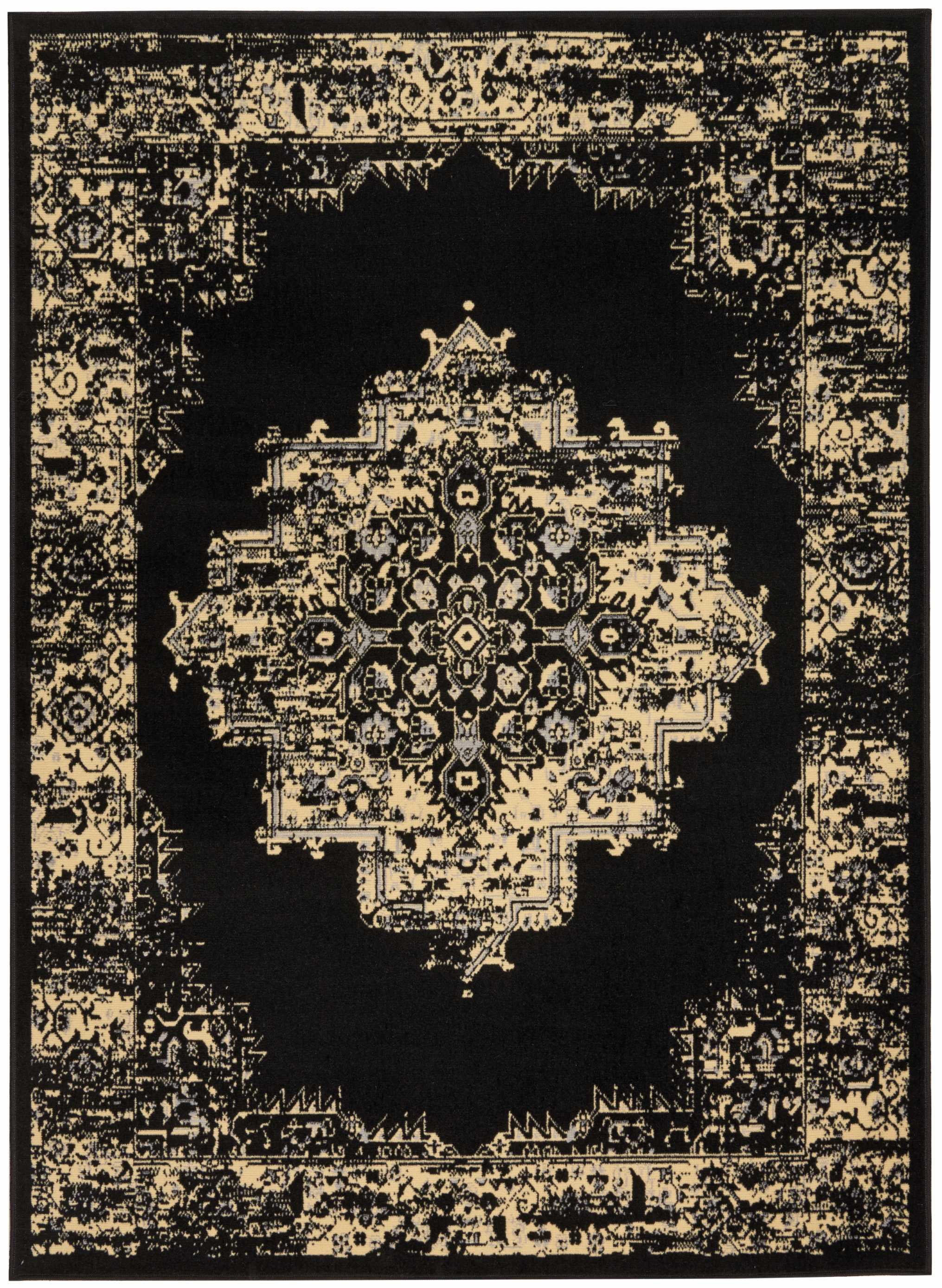 Desert Fields Contemporary Medallion Loomed Area Rug, 5' x 7'