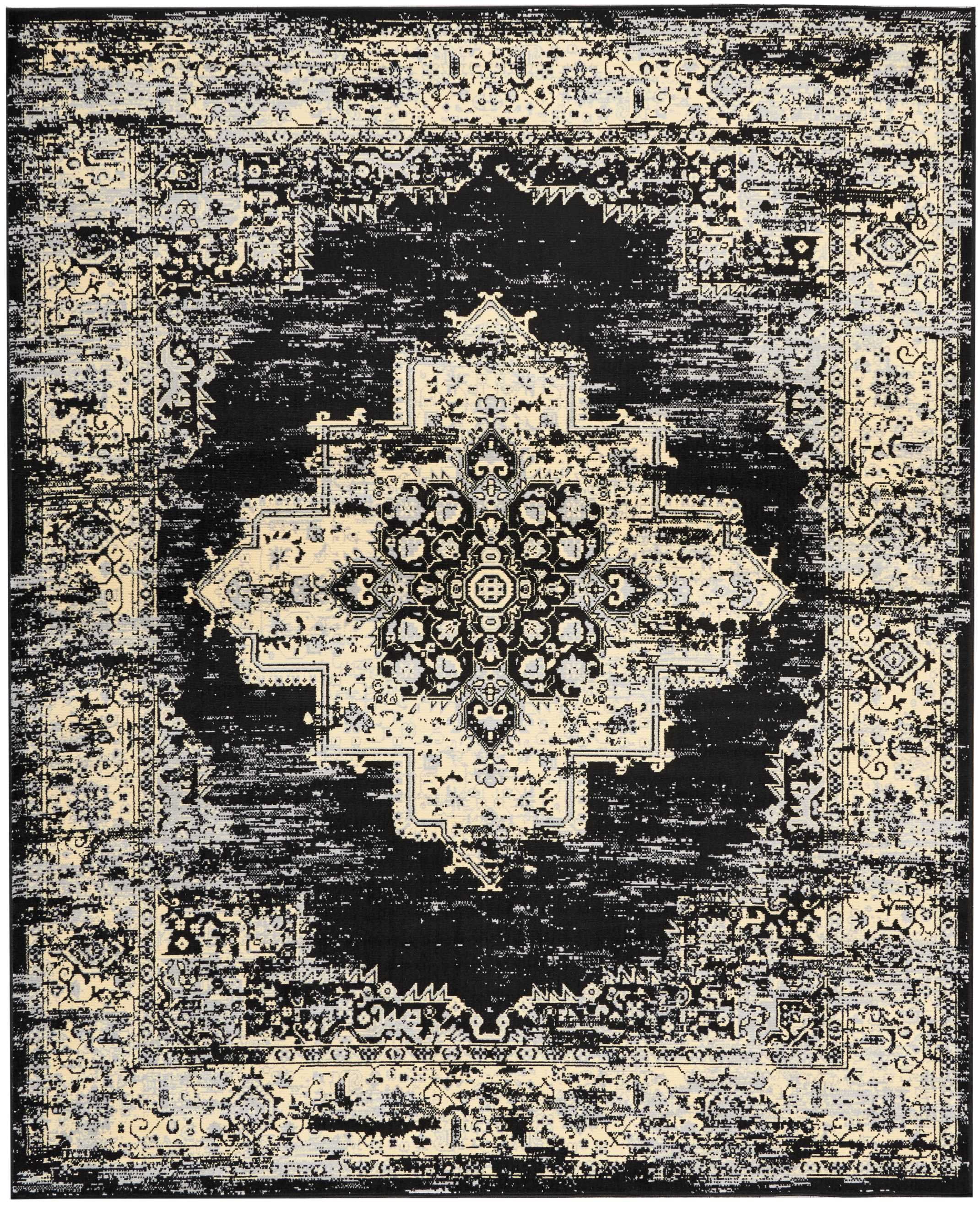 Desert Fields Contemporary Medallion Loomed Area Rug, 7' x 9'