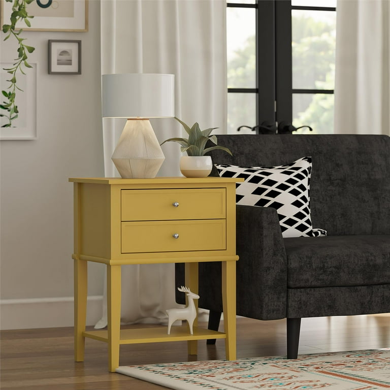 Yellow accent table discount