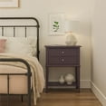 thumbnail image 1 of Desert Fields Eclectic Boho Accent Table with 2 Drawers, Purple, 1 of 7