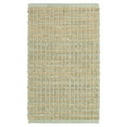 thumbnail image 1 of Desert Fields Gray Modern Grid Natural Jute Area Rug, 1 of 11