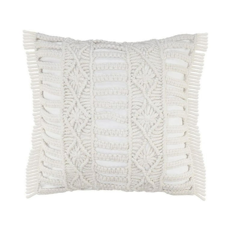 Desert Fields Handmade Macrame Indoor Outdoor Throw Pillow Walmart