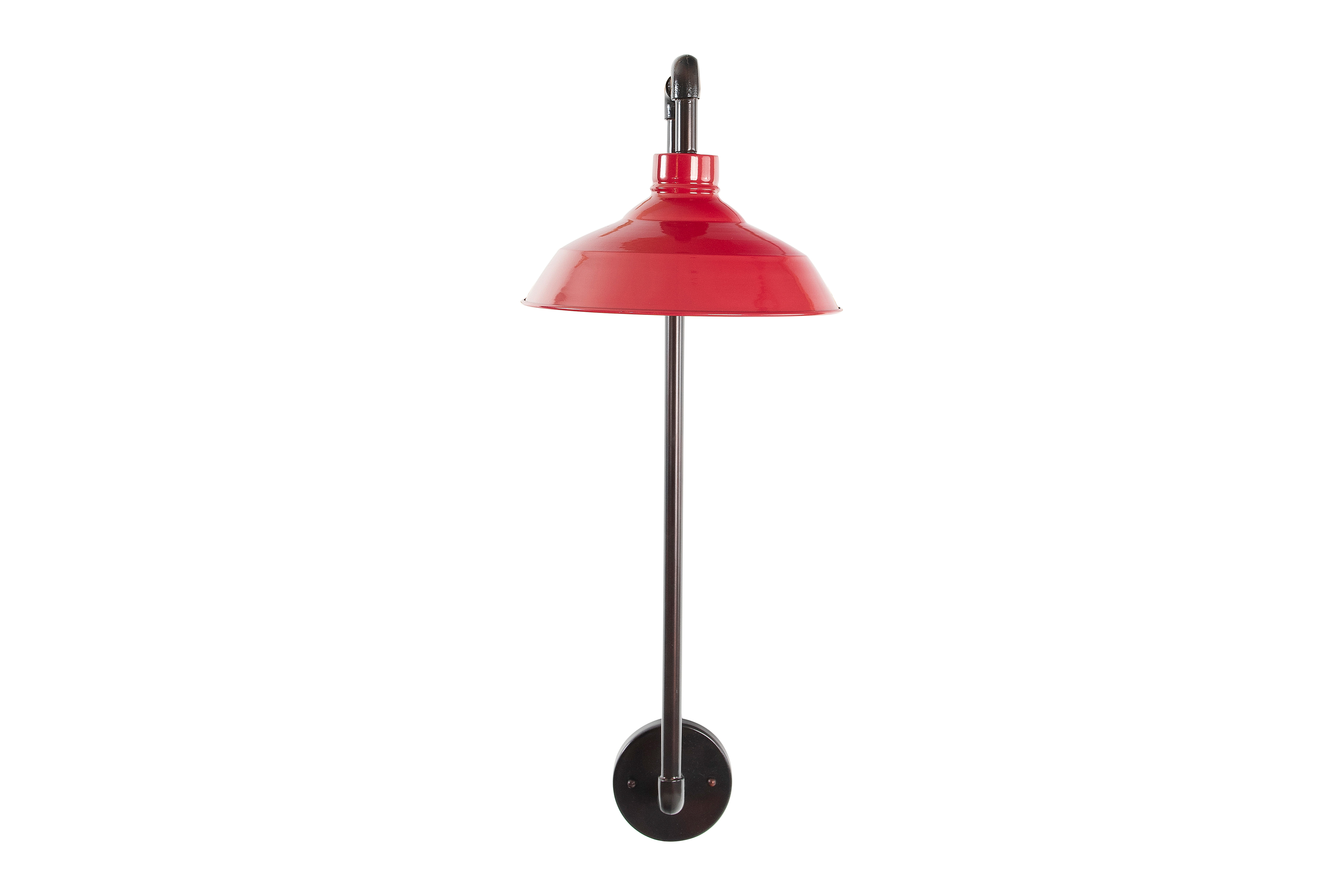 Desert Fields Modern Black Metal Wall Sconce with Red Shade - Walmart.com