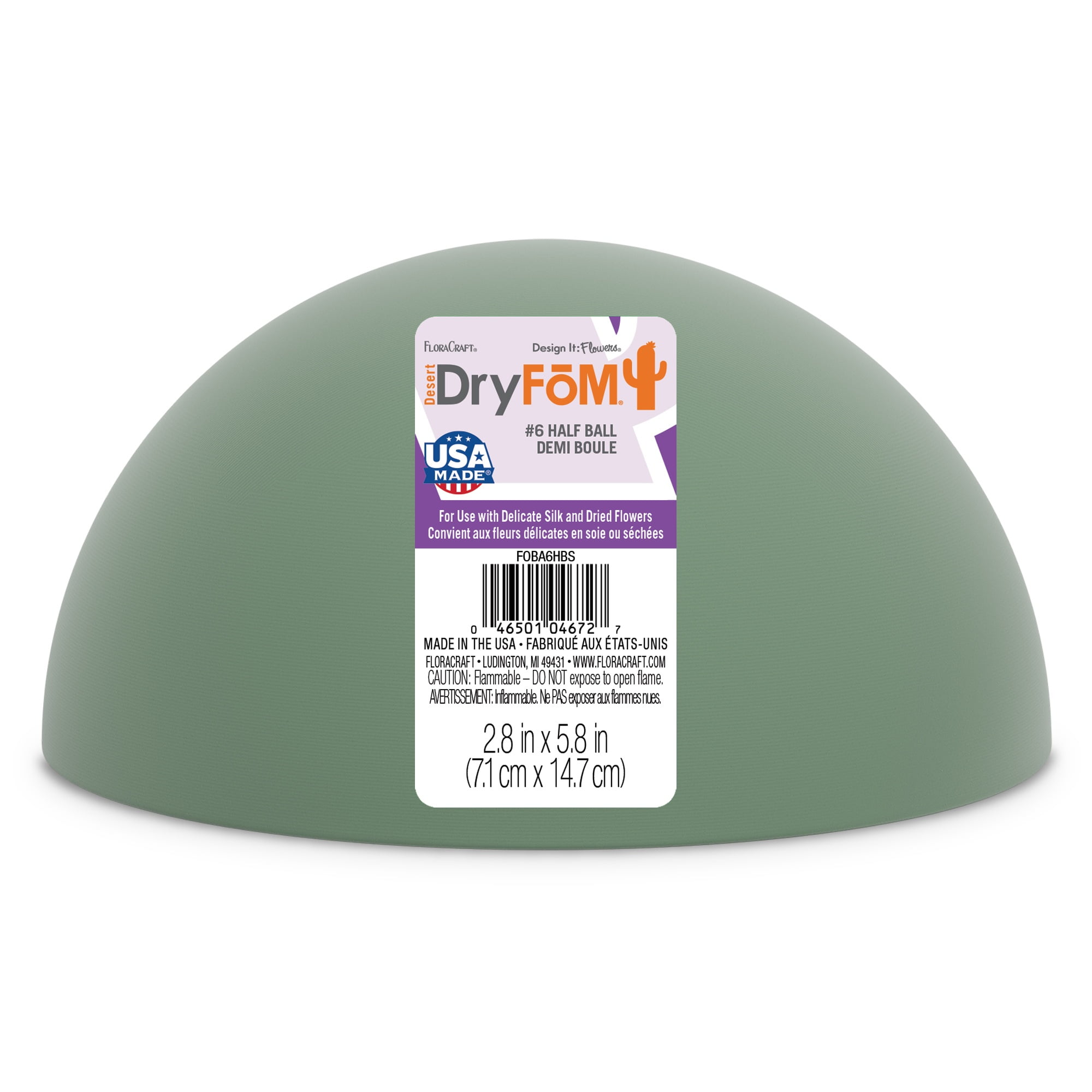 Desert Foam Dry Foam Half Ball-6X3