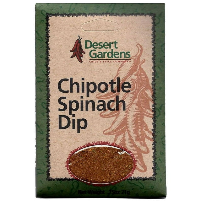 Desert Gardens Chipotle Spinach AIF4 Dip Mix (Pack of 4)