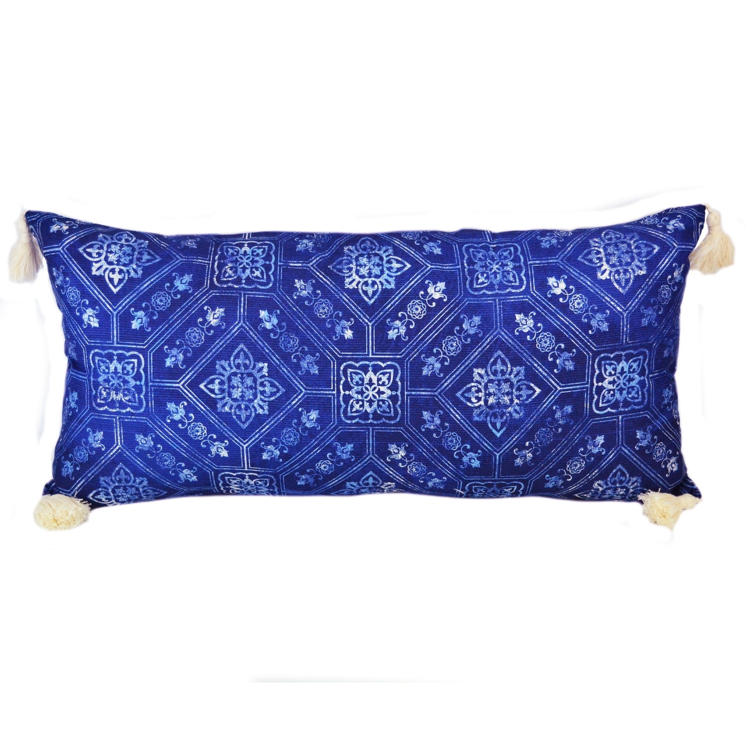 Blue Sky Hill Rectangular Decorative Pillow in Luxurious Fabric