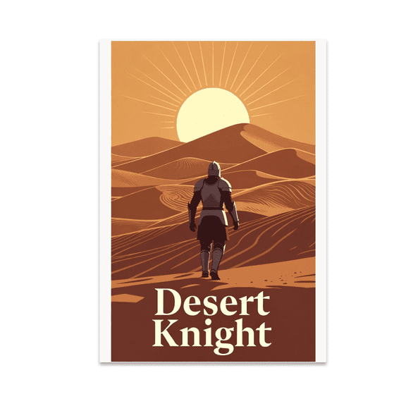 Desert Knight Wall Art - Adventure Enthusiast - 13x19 Poster Print