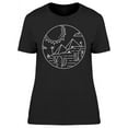 thumbnail image 1 of Desert Landscape Art Sketch T-Shirt Women -Image by Shutterstock, Female Medium, 1 of 2