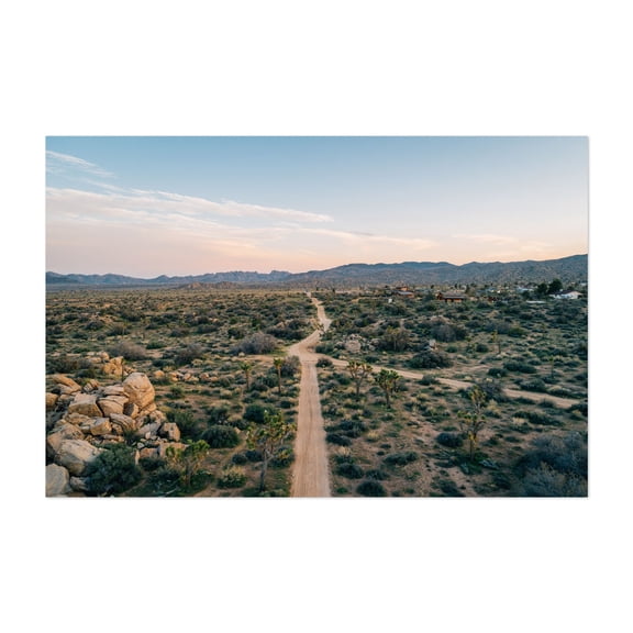 Desert Landscape, Rimrock 01 - California Photography Desert Nature Landscape Scenic Rural Travel Poster Cactus Unframed Wall Art Print 4 x 6 inches