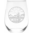 thumbnail image 1 of C&M Personal Gifts 17 oz Desert Landscape Stemless Wine Glass, 1 of 5