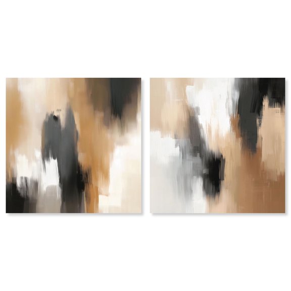 Desert Luxe Botanicals Set Canvas Boho Wall Decor by Art Remedy, Gallery Wrapped, 12 x 12