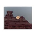 thumbnail image 1 of Desert Mesa Moonlit Night Landscape Landscape Photograph Gallery Wrapped Canvas Print Wall Art, 1 of 7