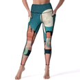 thumbnail image 1 of Desert Moon Night Cactus Leggings Jogger Pants Women's Tights Womens Leggings, 1 of 6