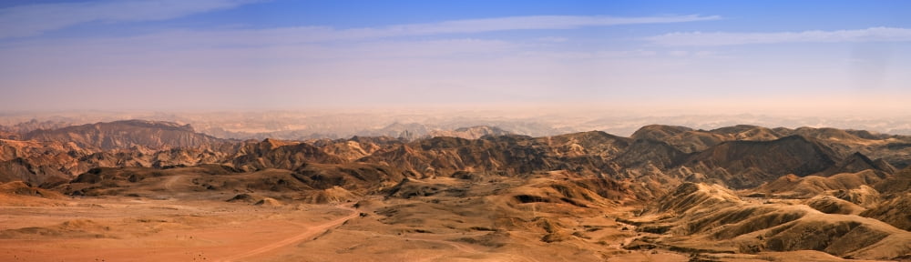 Desert Namibia Africa Canvas Art - Carson Ganci Design Pics (40 x 11)