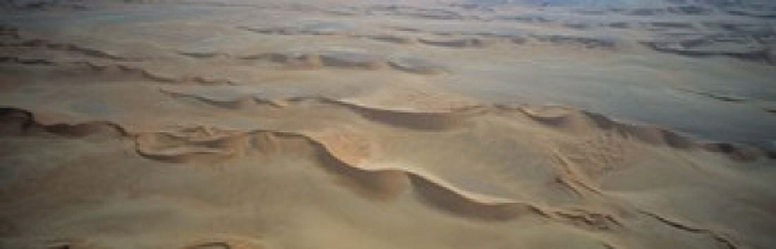 Desert Namibia Canvas Art - Panoramic Images (18 x 6)