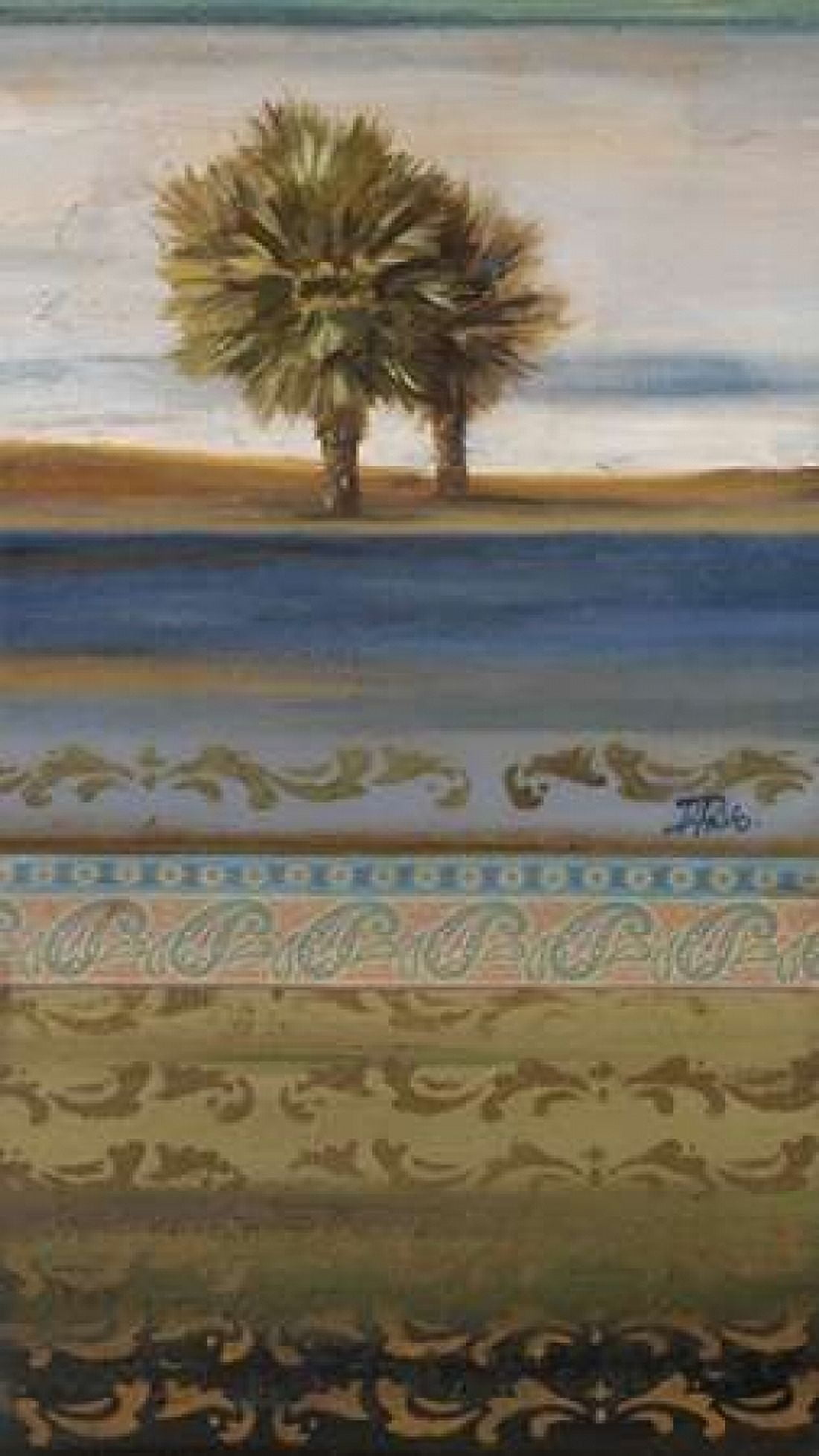 Desert Palms II Canvas Art - Patricia Pinto (24 x 36)