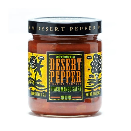 Desert Pepper Medium Peach Mango Salsa, 16 oz