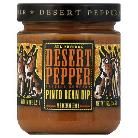 Desert Pepper Pinto Bean Dip 16 oz Jars - Pack of 3