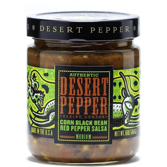 Desert Pepper Trading Salsa Corn Black Bean Red Pepper16 oz Pack of 4