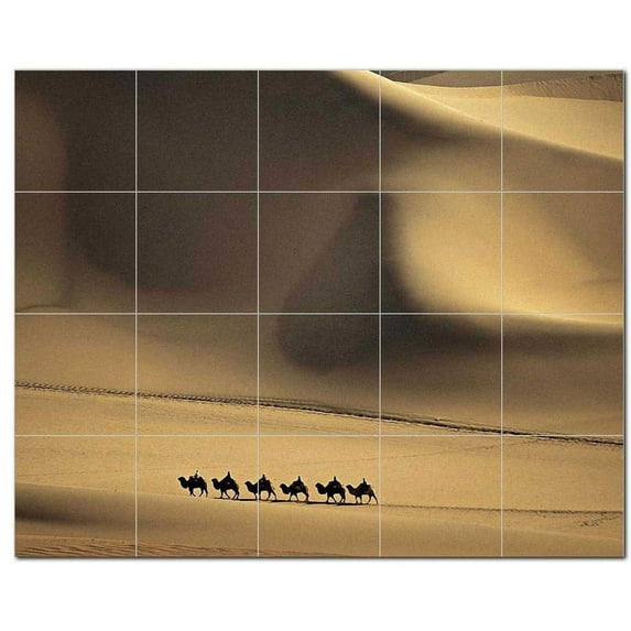 Desert Photo Ceramic Tile Mural Kitchen Backsplash Bathroom Shower, 404662-S54