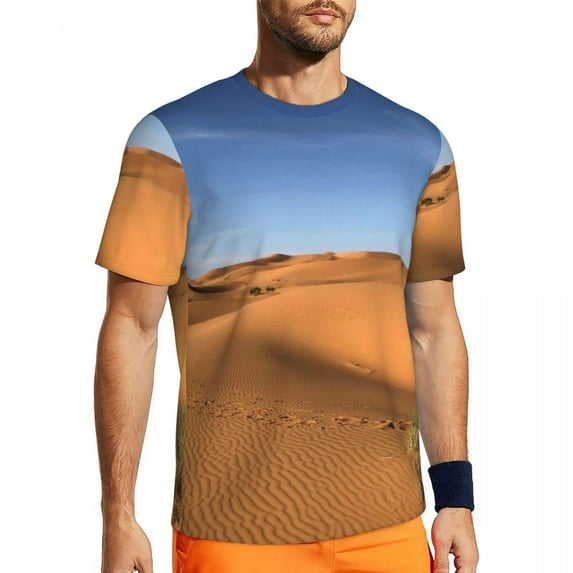 Desert Print T-Shirt Beach Maynard Dixon Streetwear T-Shirts Harajuku Tshirt For Men Desi