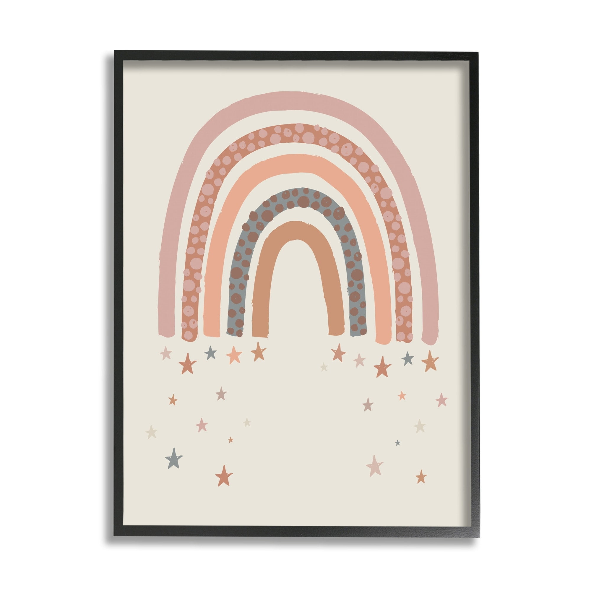 Desert Rainbow Falling Stars 24 in x 30 in Framed Painting Art Prints, by Stupell Home Décor