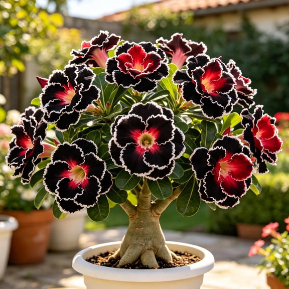 Desert Rose-Exclusive Blossoms-Low Maintenance-Perfect for Balconies & Yard Plots-Plant Pots & Planters