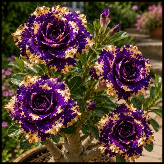 Desert Rose, Low Maintenance - Easy Grow - Ideal for Beds Borders, Plant Pots & Planters
