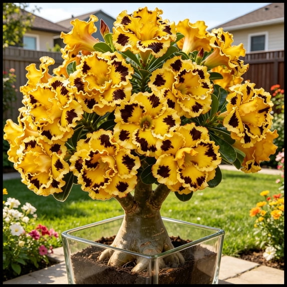 Desert Rose, Low Maintenance - Easy Grow - Ideal for Beds Borders, Plant Pots & Planters