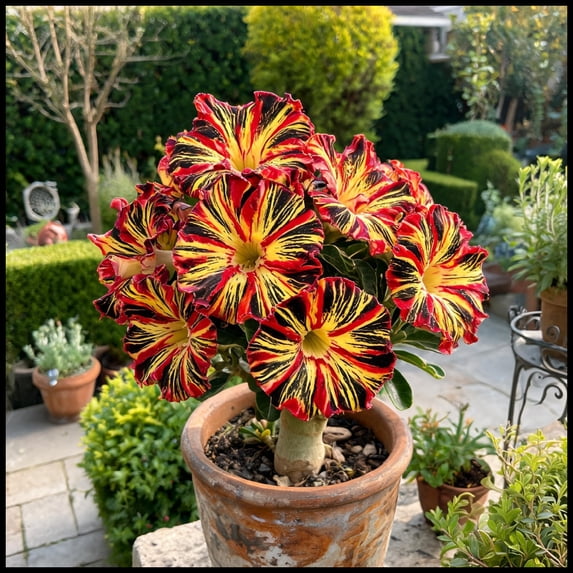 Desert Rose, Low Maintenance - Easy Grow - Ideal for Beds Borders, Plant Pots & Planters