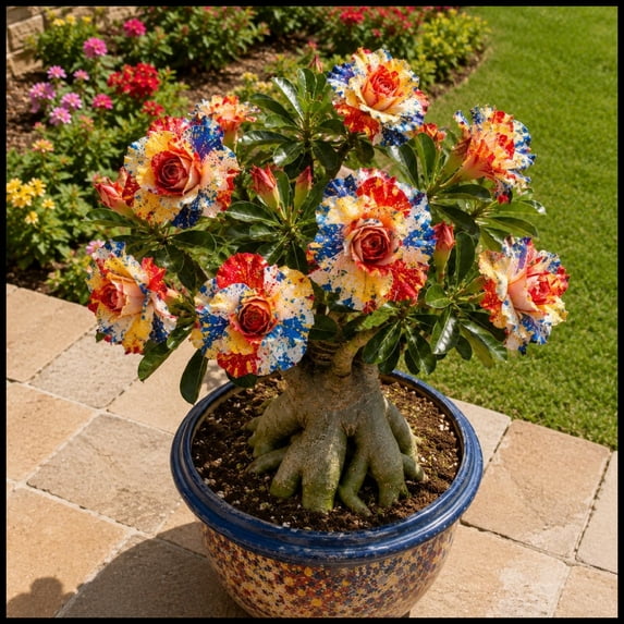 Desert Rose, Low Maintenance - Easy Grow - Ideal for Beds Borders, Plant Pots & Planters